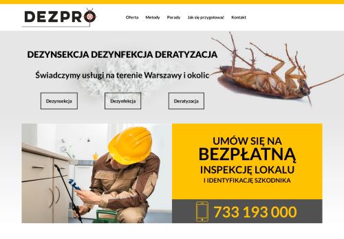 opinie DEZPRO.PL - Dezynsekcja Dezynfekcja Deratyzacja | Odpluskwianie